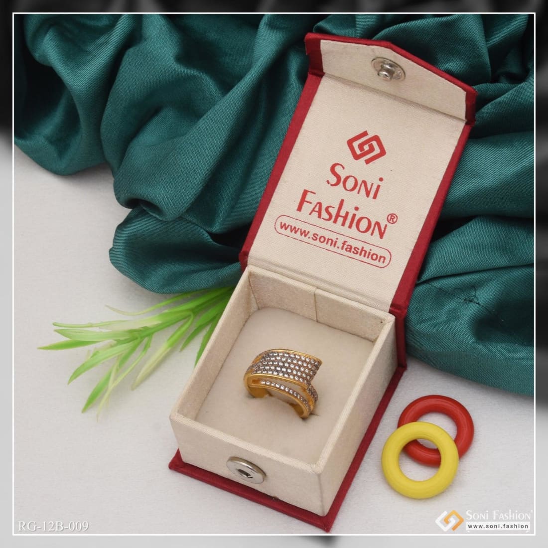 1 Gram Gold Forming Charming Design Premium-Grade Quality Ring for Men - Style B009 - Image 5
