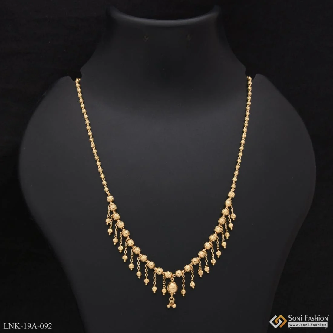 1 Gram Gold Forming Lovely Design Necklace for Ladies - Style A092 - Image 5