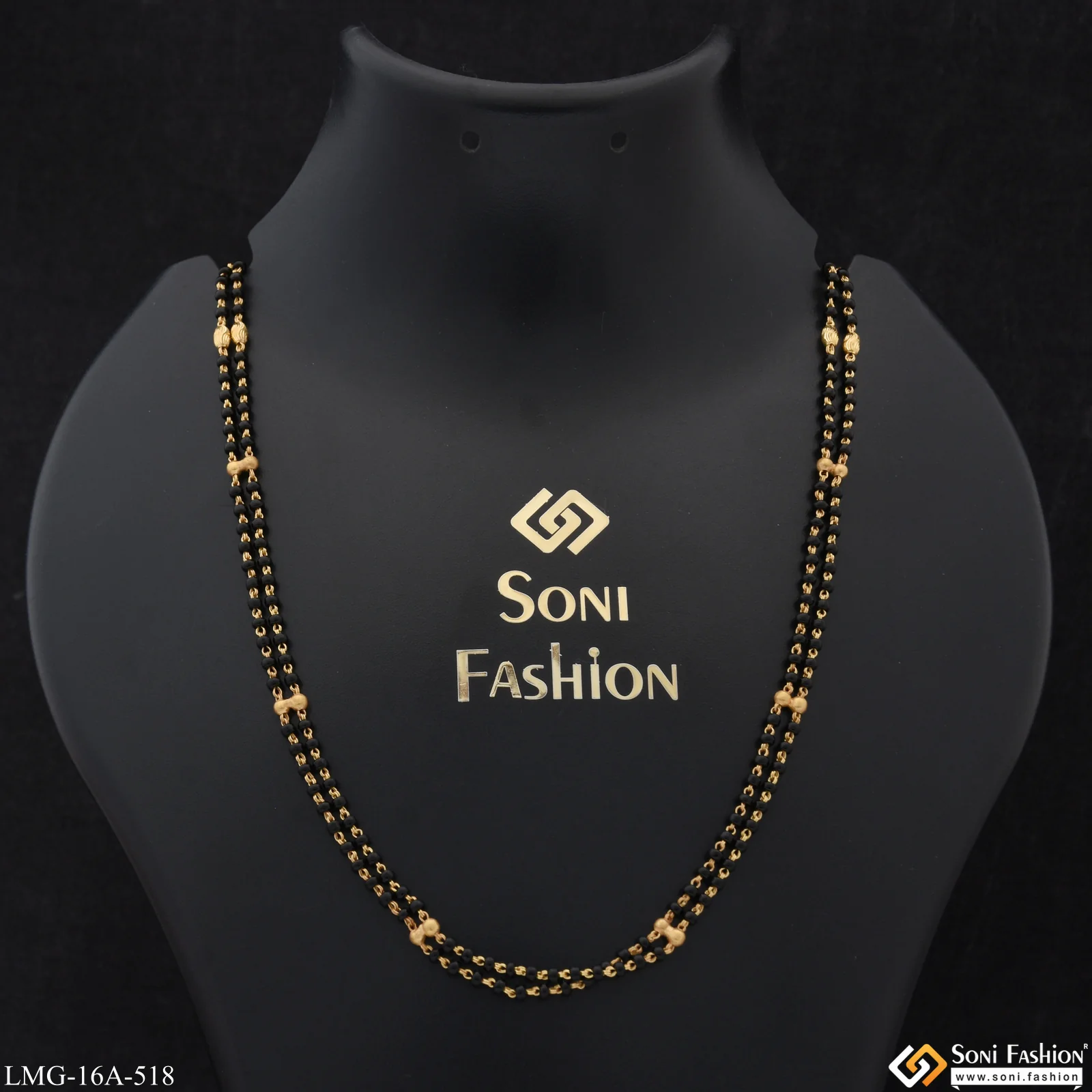 1 Gram Gold Plated 2 Line Casual Design Mangalsutra Dori for Women - Style A518 - Image 5