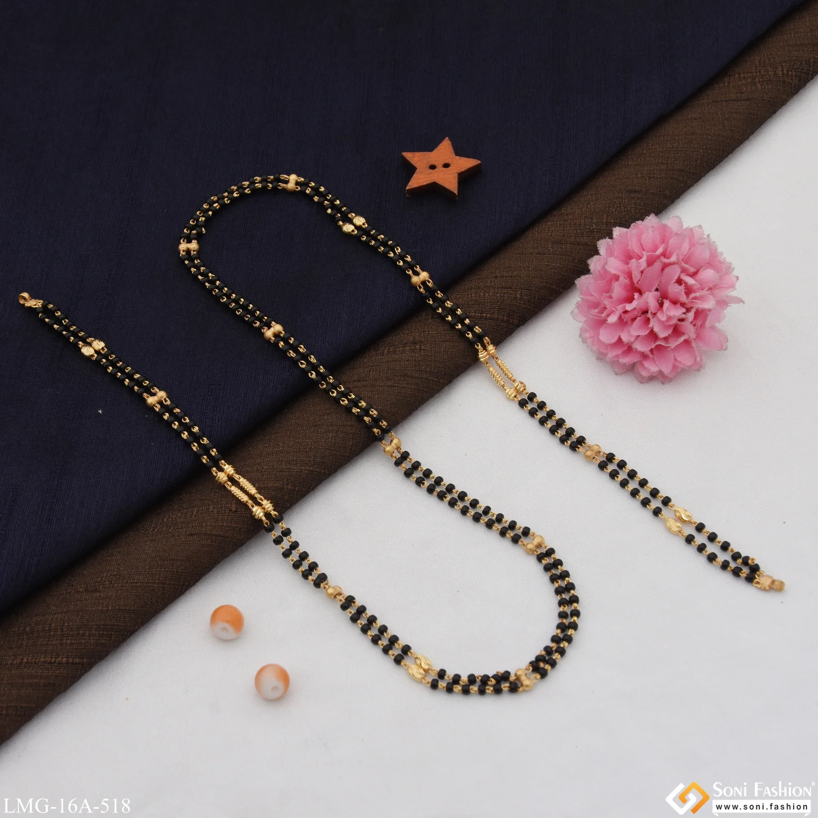 1 Gram Gold Plated 2 Line Casual Design Mangalsutra Dori for Women - Style A518 - Image 6