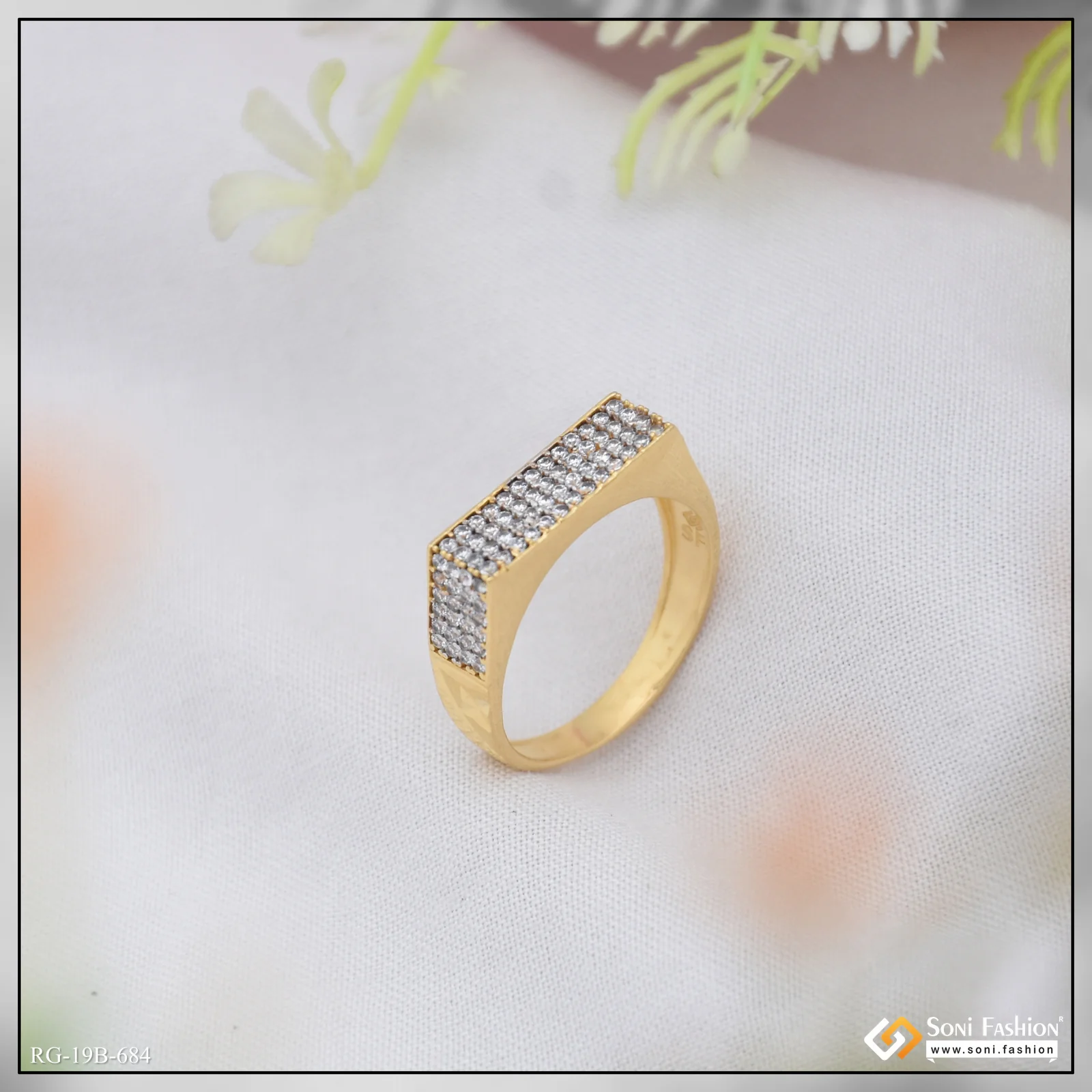 1 Gram Gold Plated Amazing Design Ring for Men - Style B684 - Image 3