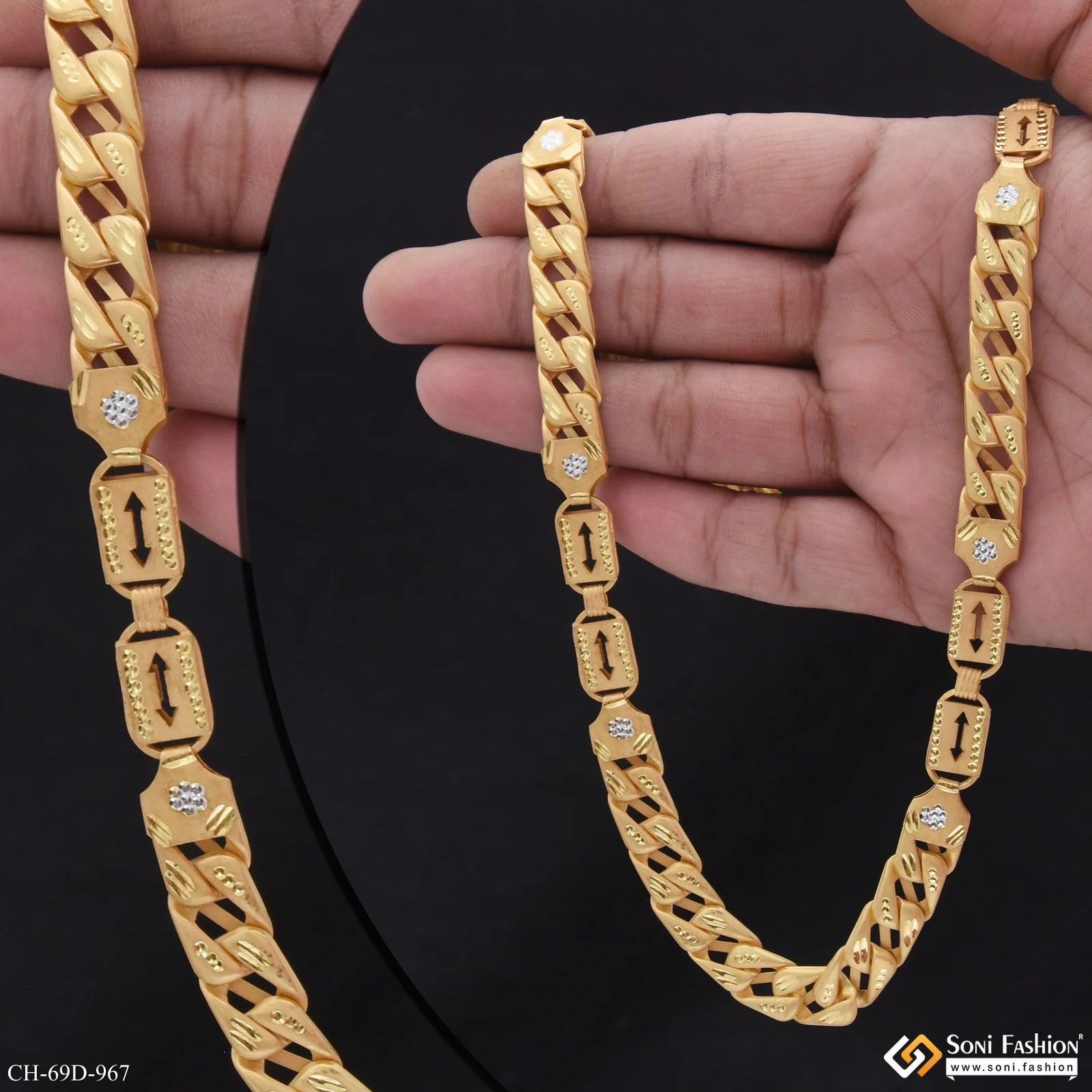 1 Gram Gold Plated Awesome Design Pokal Nawabi for Men - Style D967 - Image 2
