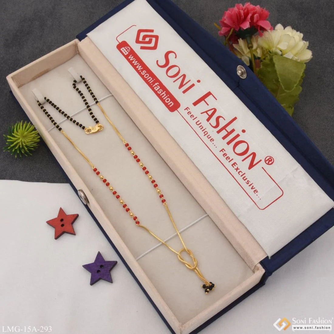 1 Gram Gold Plated Beautiful Design Pretty Design Mangalsutra For Women - Style A293 - Image 5