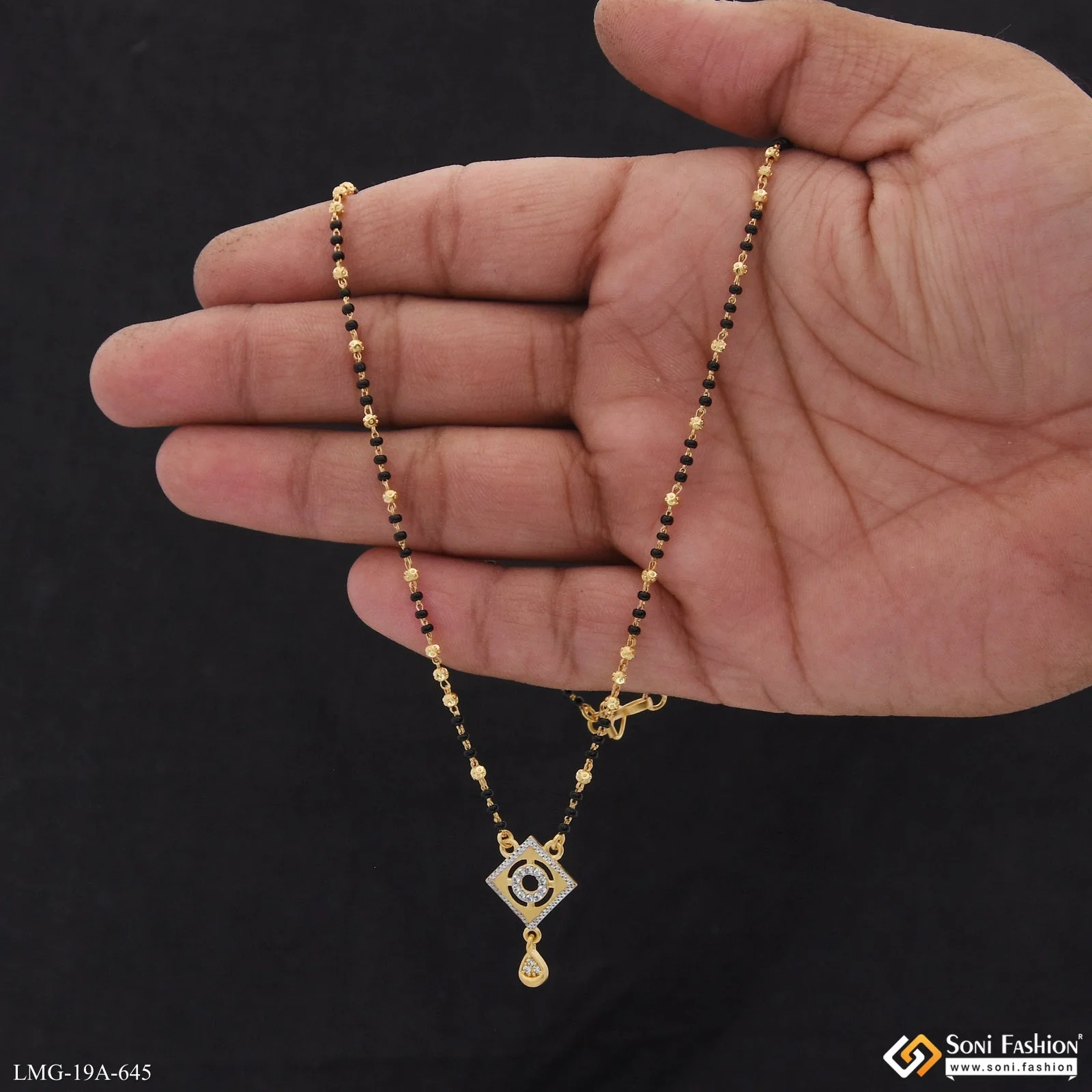 1 Gram Gold Plated Best Quality Mangalsutra for Women - Style A645 - Image 2