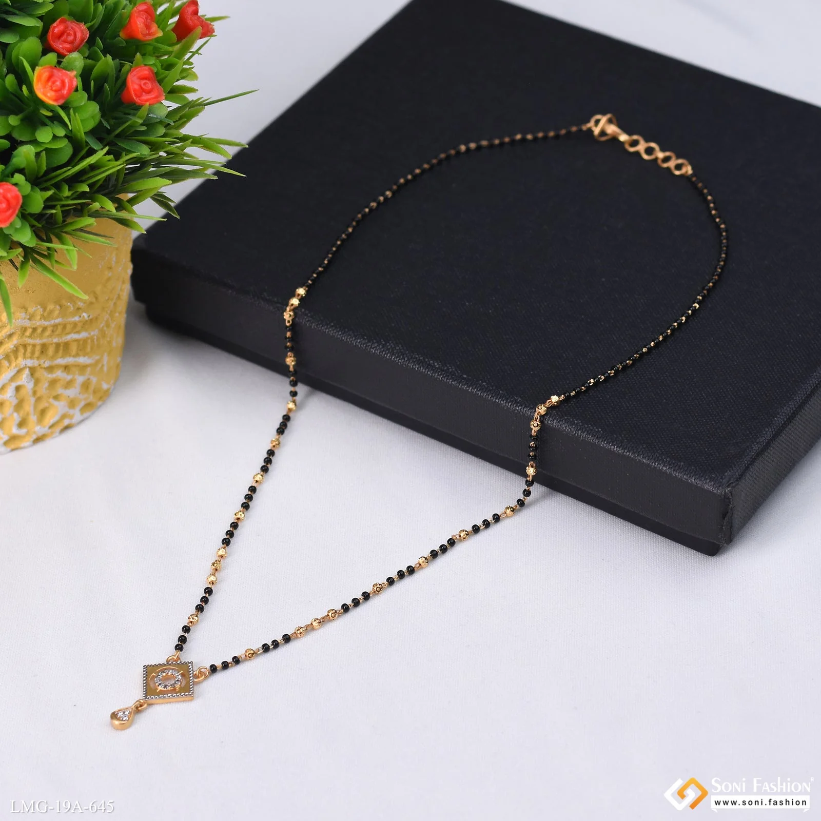 1 Gram Gold Plated Best Quality Mangalsutra for Women - Style A645 - Image 3