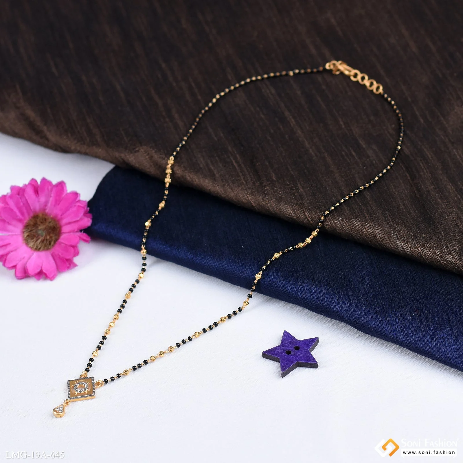 1 Gram Gold Plated Best Quality Mangalsutra for Women - Style A645 - Image 4