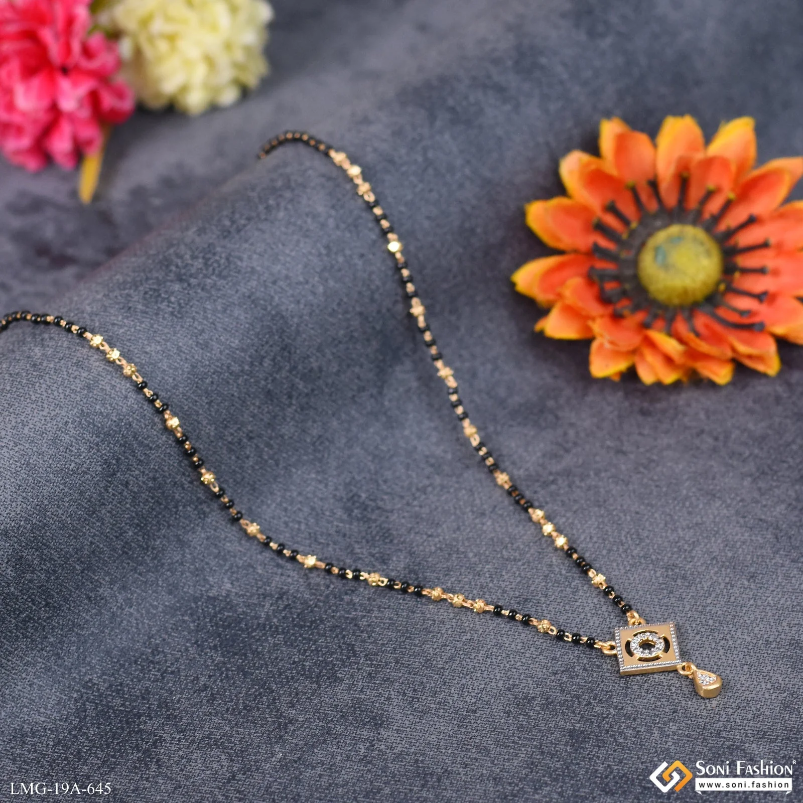 1 Gram Gold Plated Best Quality Mangalsutra for Women - Style A645 - Image 5