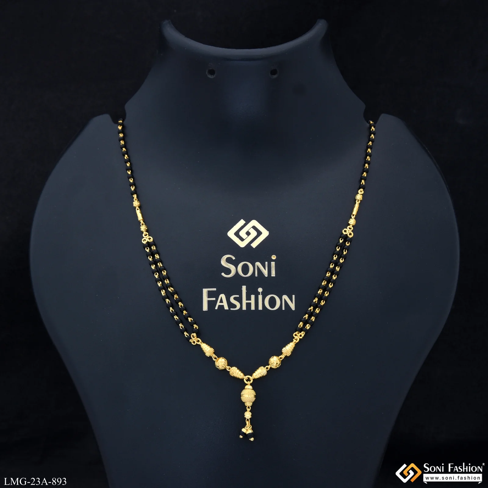 1 Gram Gold Plated Casual Design Mangalsutra for Women - Style A893