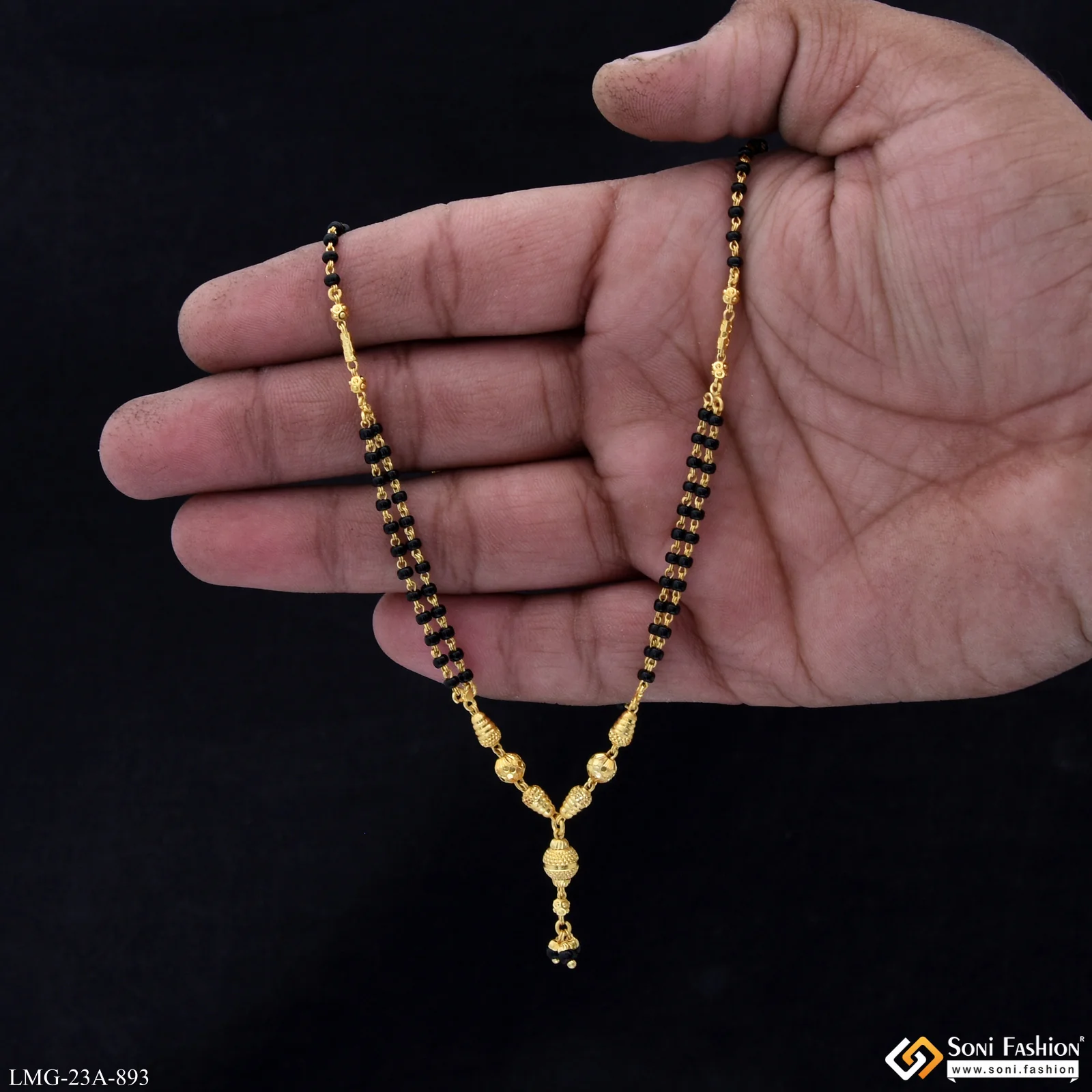 1 Gram Gold Plated Casual Design Mangalsutra for Women - Style A893 - Image 2
