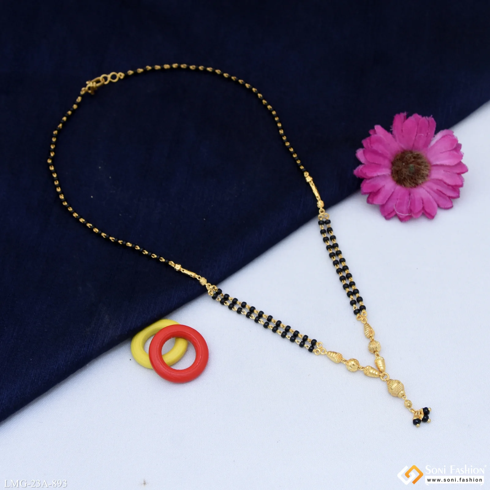 1 Gram Gold Plated Casual Design Mangalsutra for Women - Style A893 - Image 3
