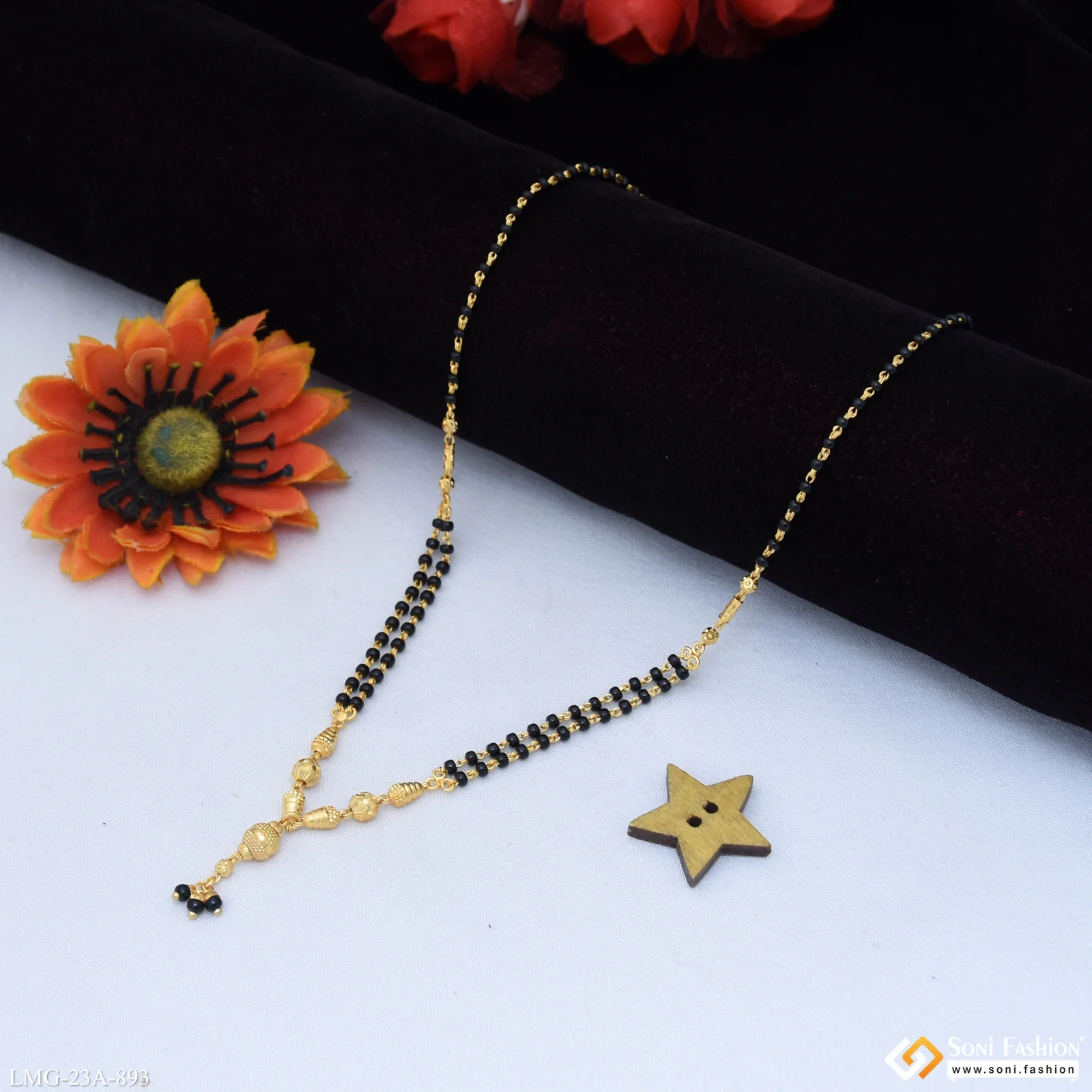 1 Gram Gold Plated Casual Design Mangalsutra for Women - Style A893 - Image 4