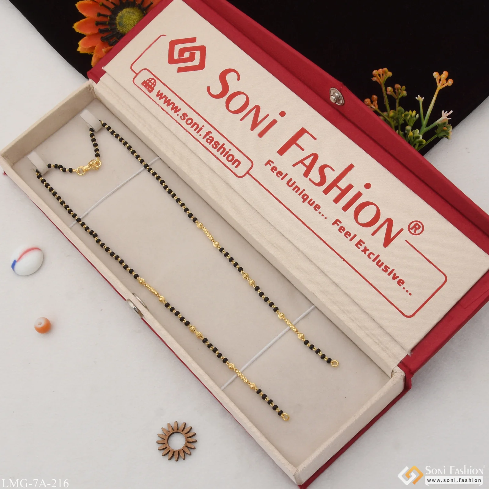 1 Gram Gold Plated Eye-catching Design Mangalsutra Dori For Ladies - Style A216 - Image 3