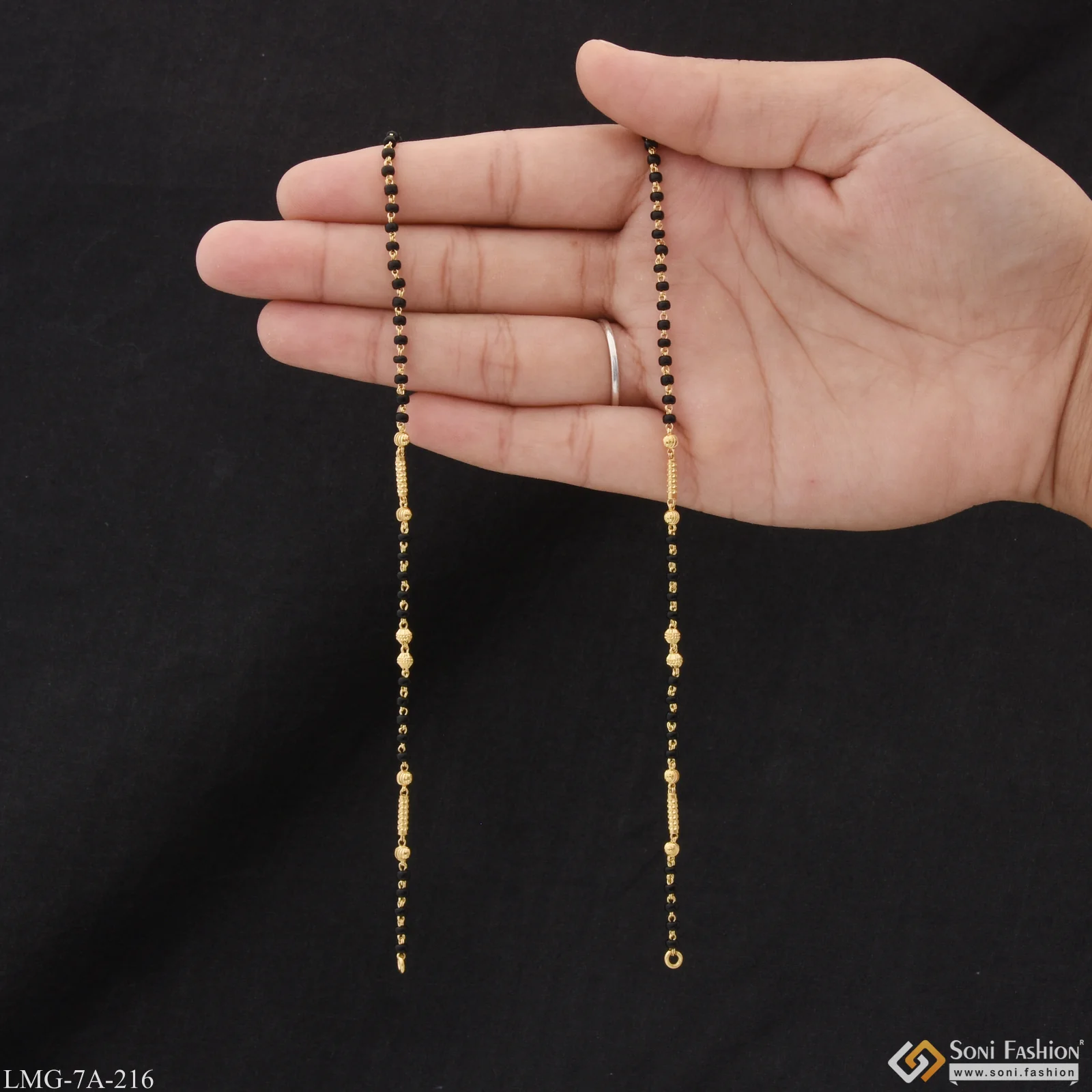 1 Gram Gold Plated Eye-catching Design Mangalsutra Dori For Ladies - Style A216 - Image 6