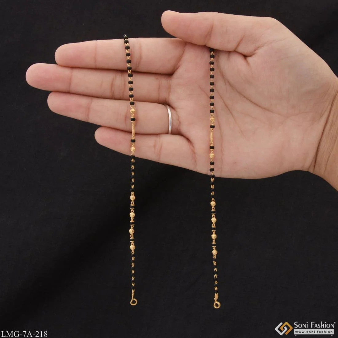 1 Gram Gold Plated Eye-Catching Design Mangalsutra Dori for Ladies - Style A218 - Image 2