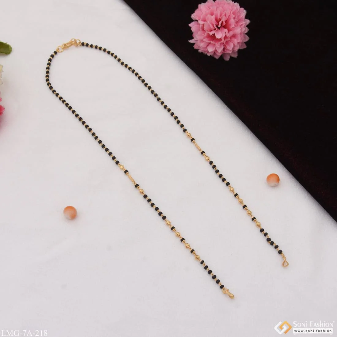 1 Gram Gold Plated Eye-Catching Design Mangalsutra Dori for Ladies - Style A218 - Image 5