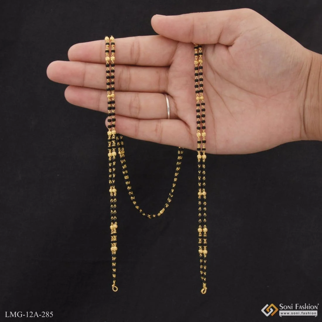 1 Gram Gold Plated Eye-Catching Design Mangalsutra Dori for Women - Style A285 - Image 2
