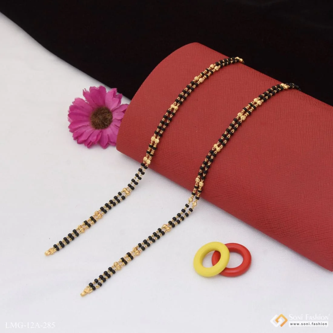 1 Gram Gold Plated Eye-Catching Design Mangalsutra Dori for Women - Style A285 - Image 4