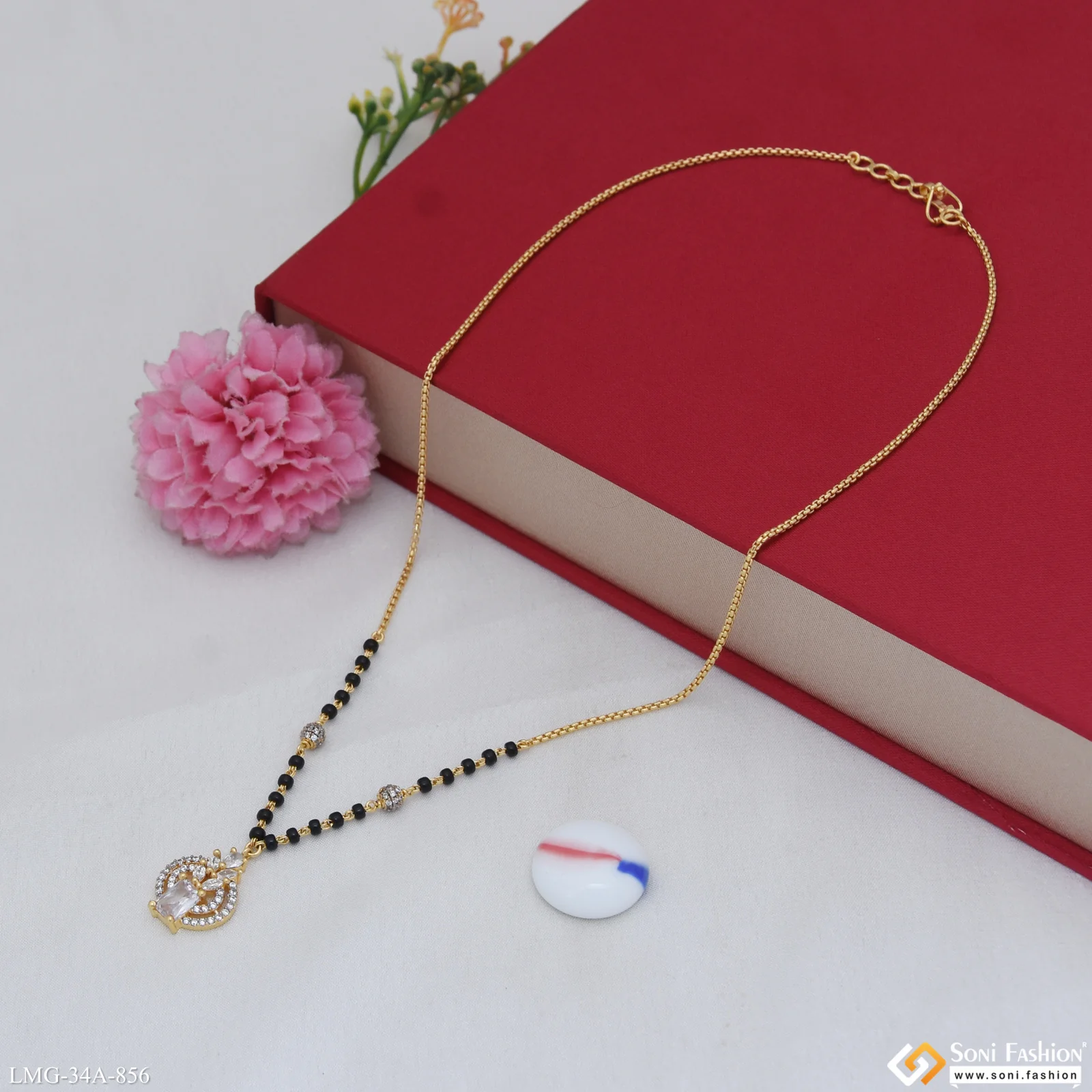 1 Gram Gold Plated Charming Design Mangalsutra for Women - Style A856 - Image 5