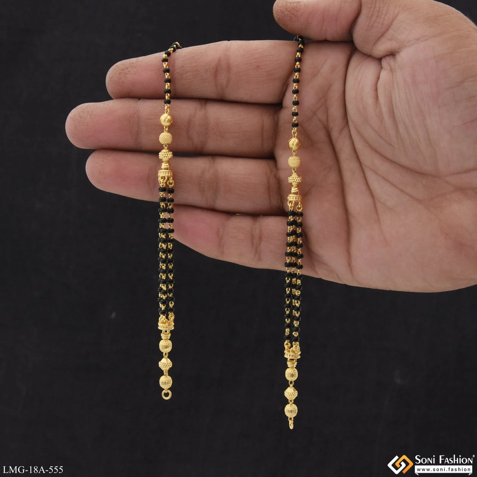 1 Gram Gold Plated Chic Design Mangalsutra Dori for Women - Style A555 - Image 2