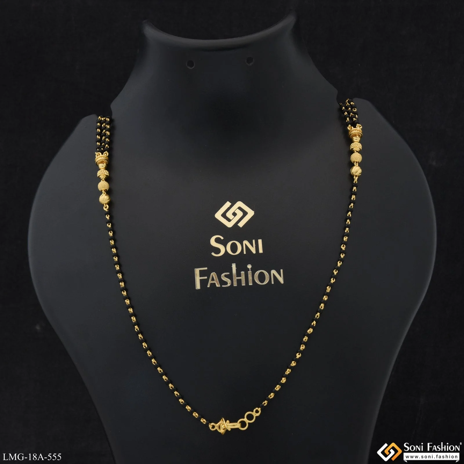 1 Gram Gold Plated Chic Design Mangalsutra Dori for Women - Style A555 - Image 3