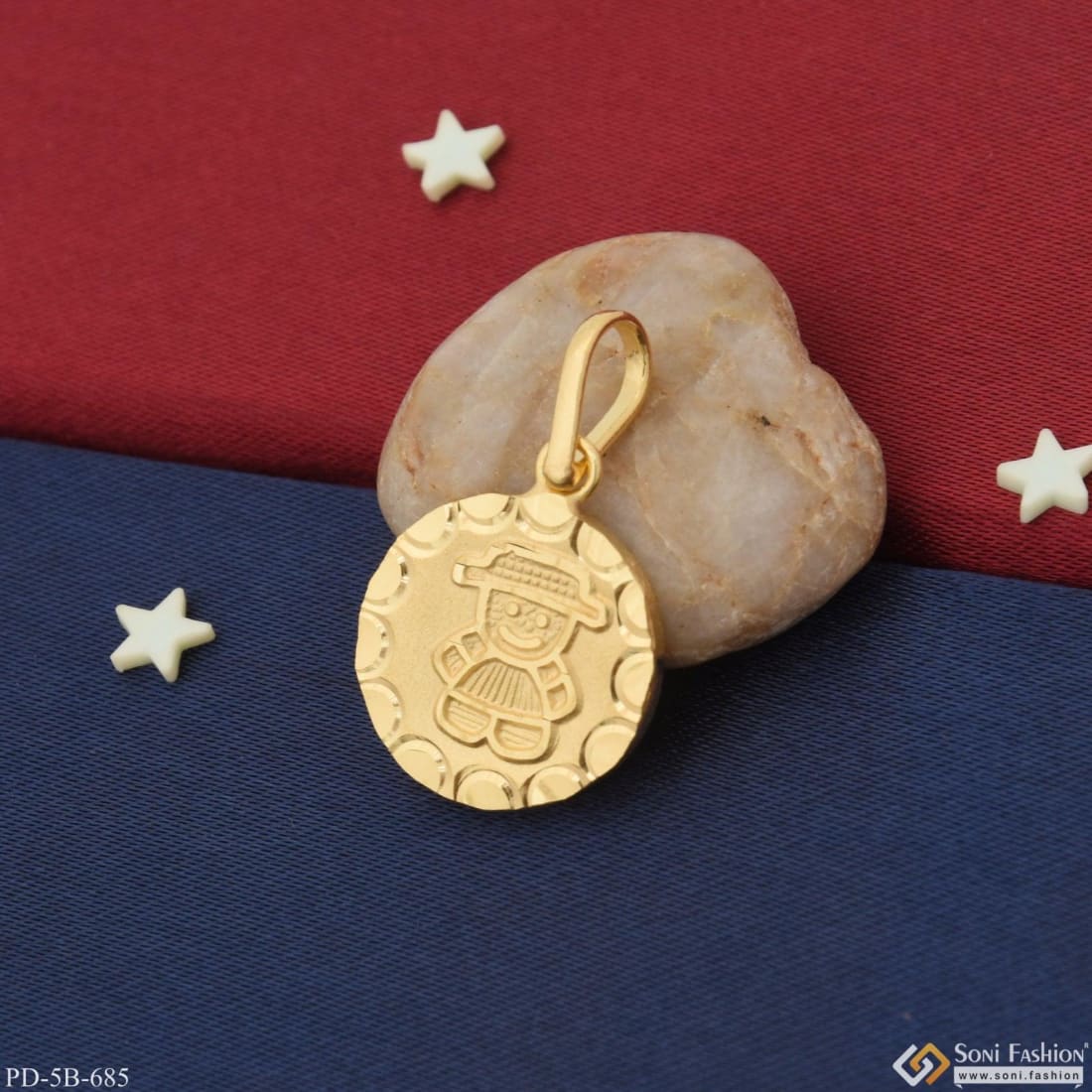 1 Gram Gold Plated Cute Pendant For Children | Kids | Little Baby - Style B685 - Image 4