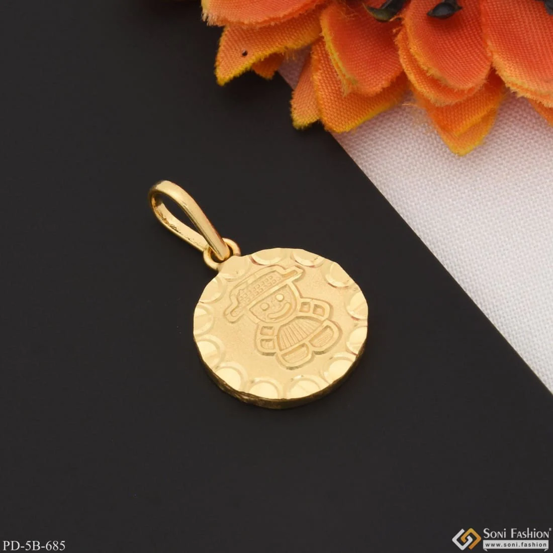 1 Gram Gold Plated Cute Pendant For Children | Kids | Little Baby - Style B685 - Image 6