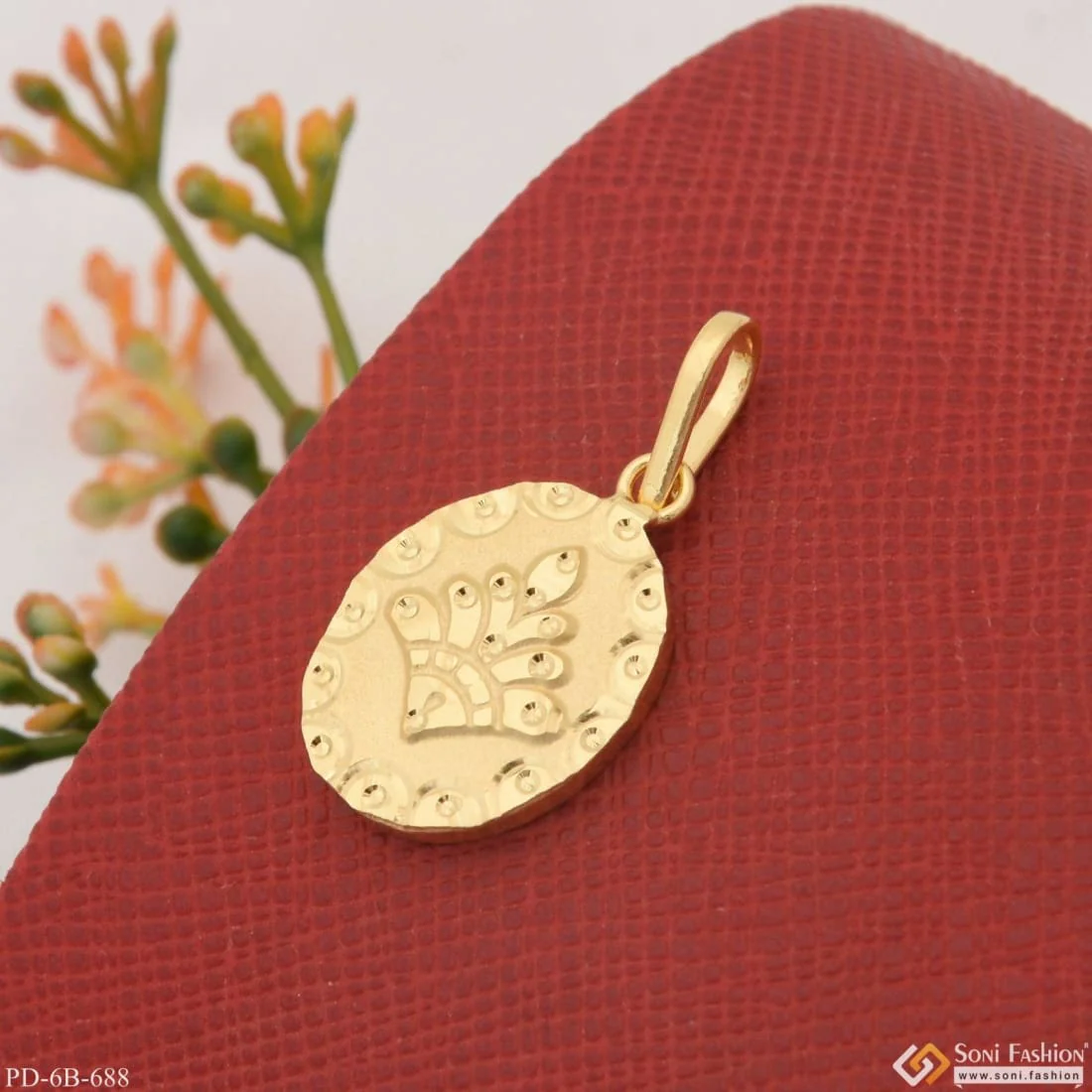 1 Gram Gold Plated Cute Pendant for Children | Kids | Little Baby - Style B688 - Image 4