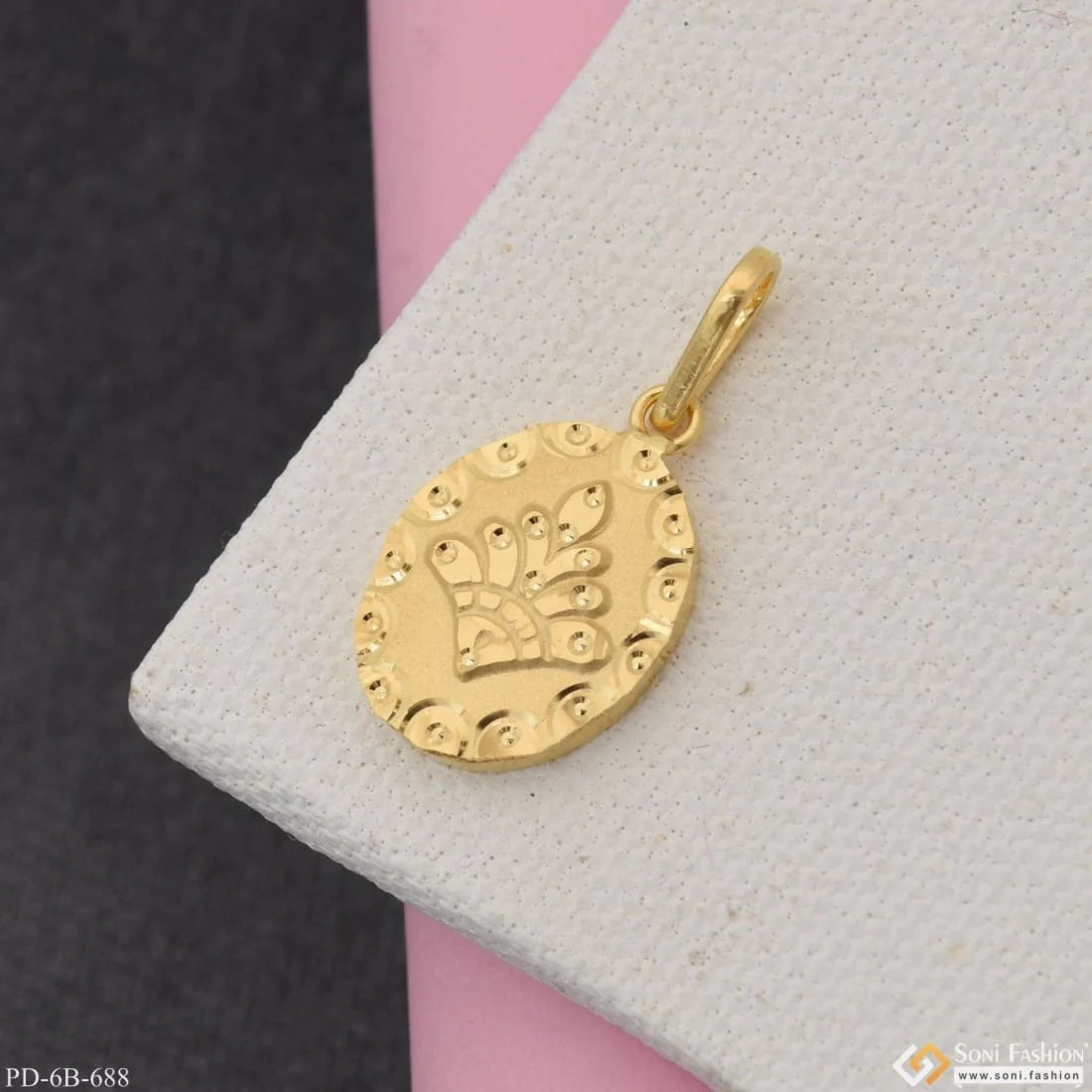 1 Gram Gold Plated Cute Pendant for Children | Kids | Little Baby - Style B688 - Image 5