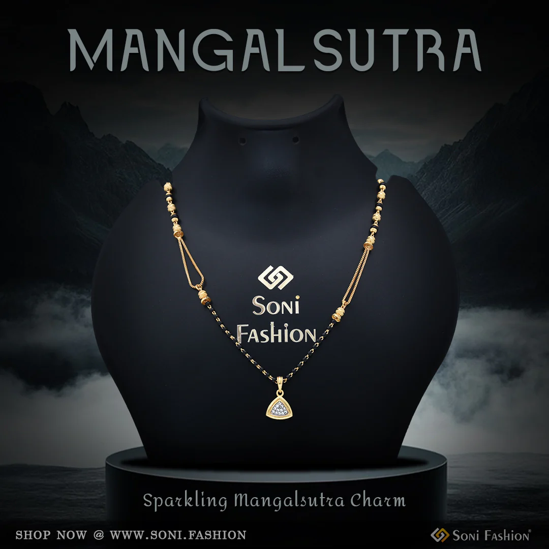 1 Gram Gold Plated Dazzling Design Mangalsutra for Women - Style A691