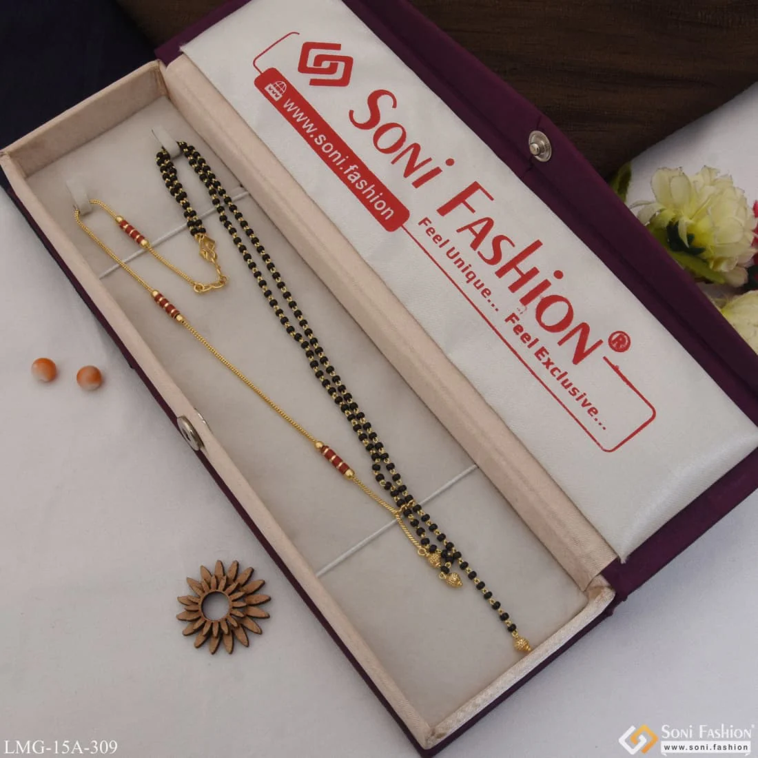 1 Gram Gold Plated Decorative Design Cool Design Mangalsutra For Women - Style A309 - Image 6