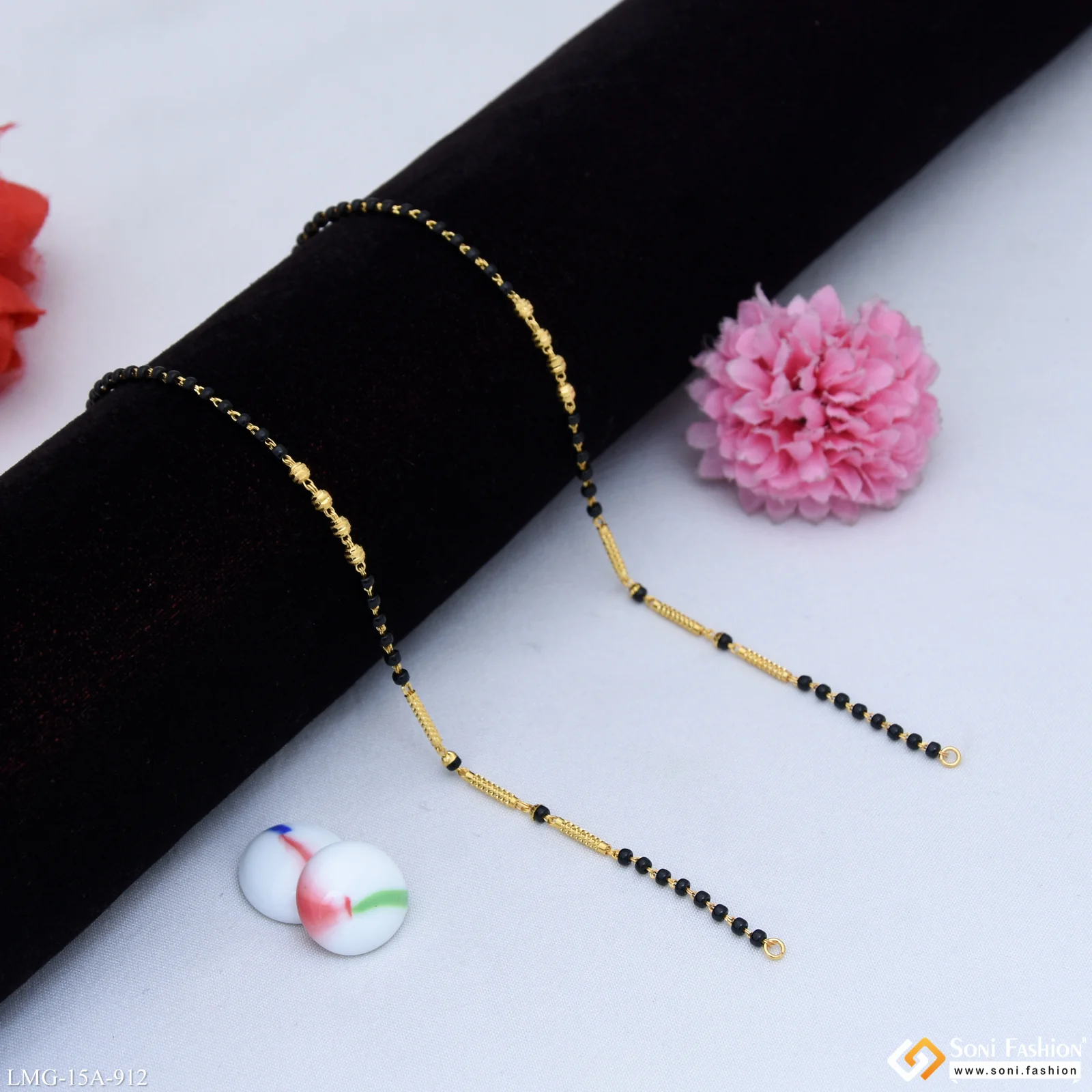 1 Gram Gold Plated Designer Mangalsutra Dori for Women - Style A912 - Image 5