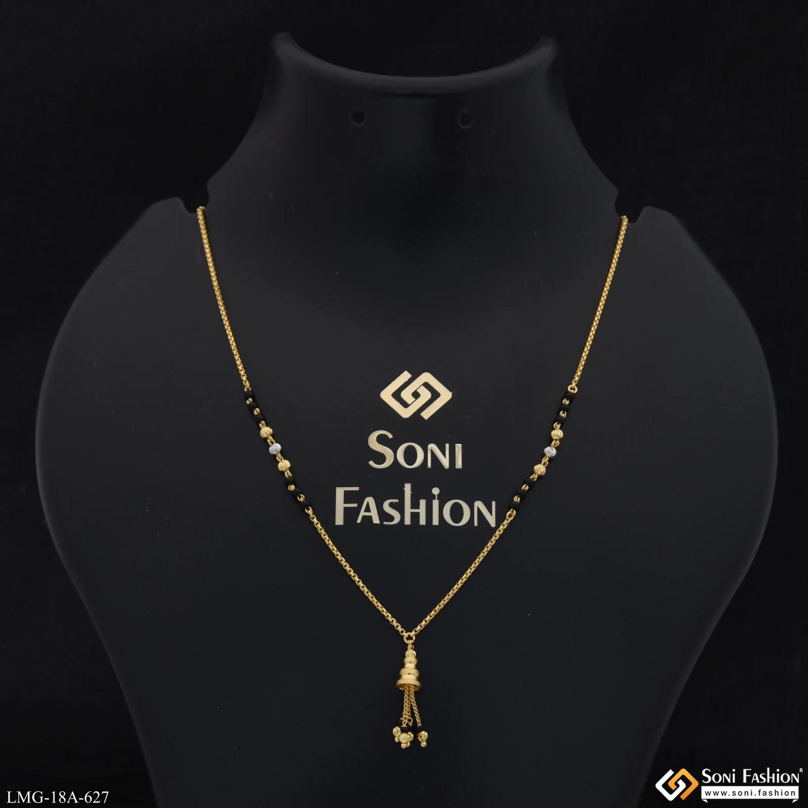 1 Gram Gold Plated Designer Mangalsutra for Women - Style A627 - Image 2