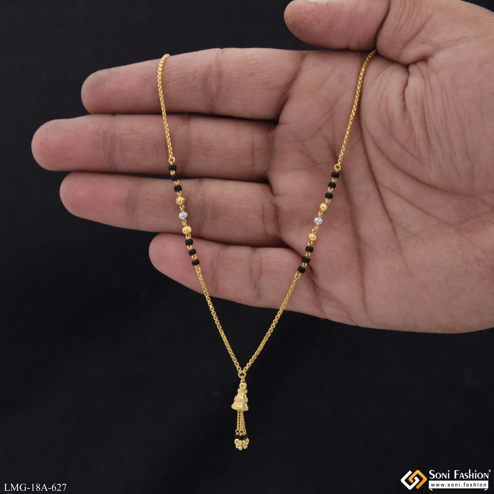 1 Gram Gold Plated Designer Mangalsutra for Women - Style A627 - Image 4