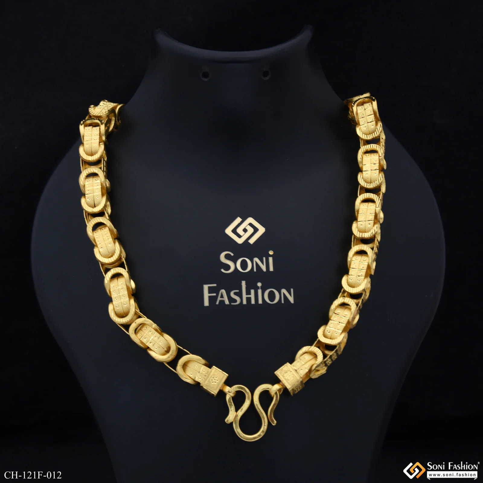 1 Gram Gold Plated Excellent Design Kohli Pokal Chain for Men - Style E012 - Image 3