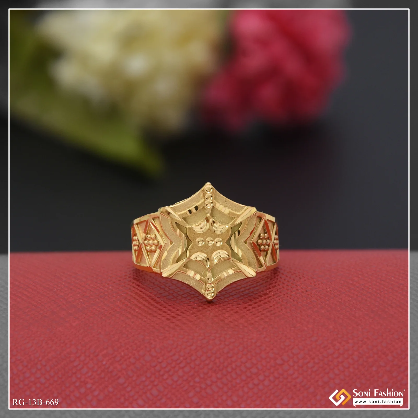 1 Gram Gold Plated Excellent Design Ring for Men - Style B669 - Image 2