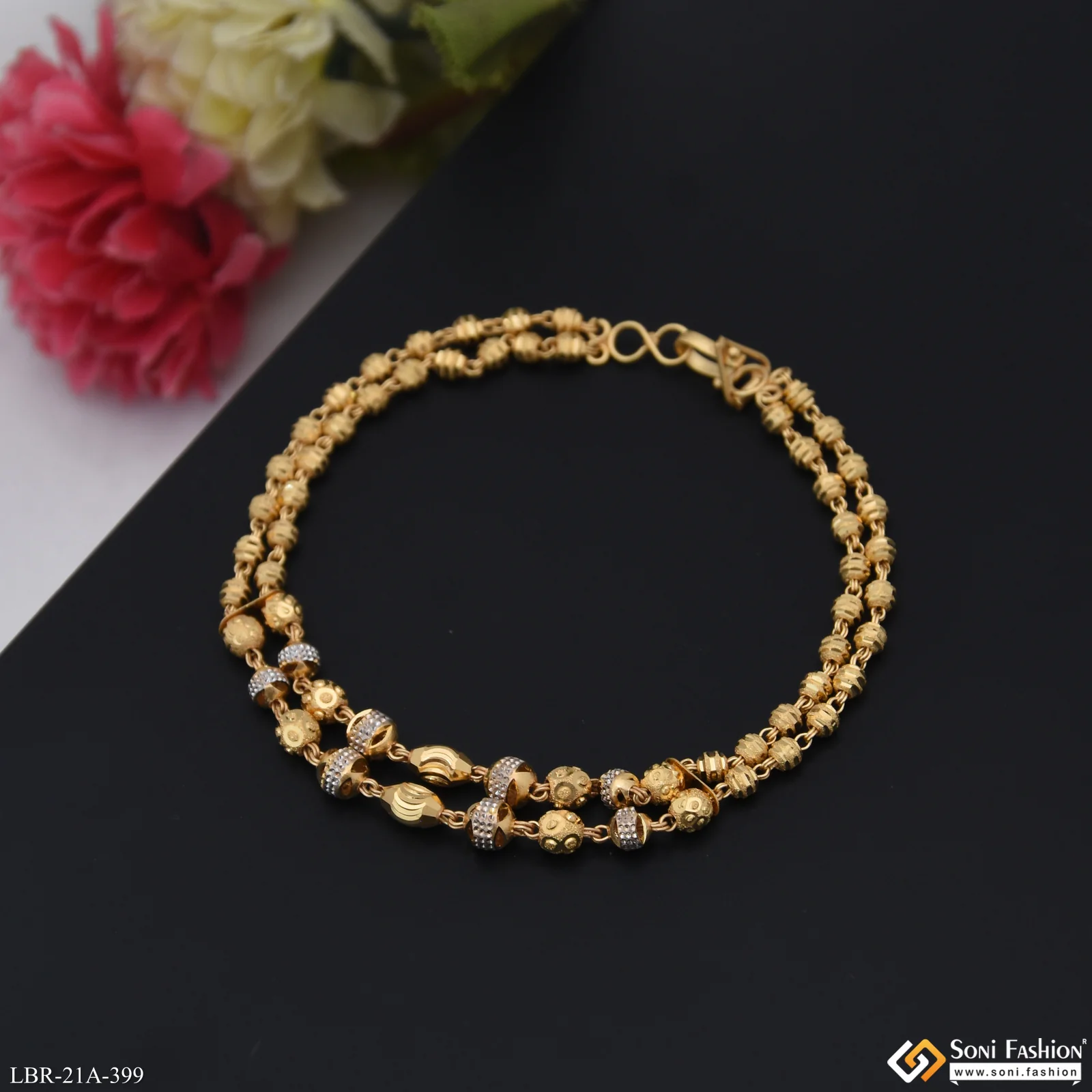 1 Gram Gold Plated Exclusive Design Bracelet for Ladies - Style A399