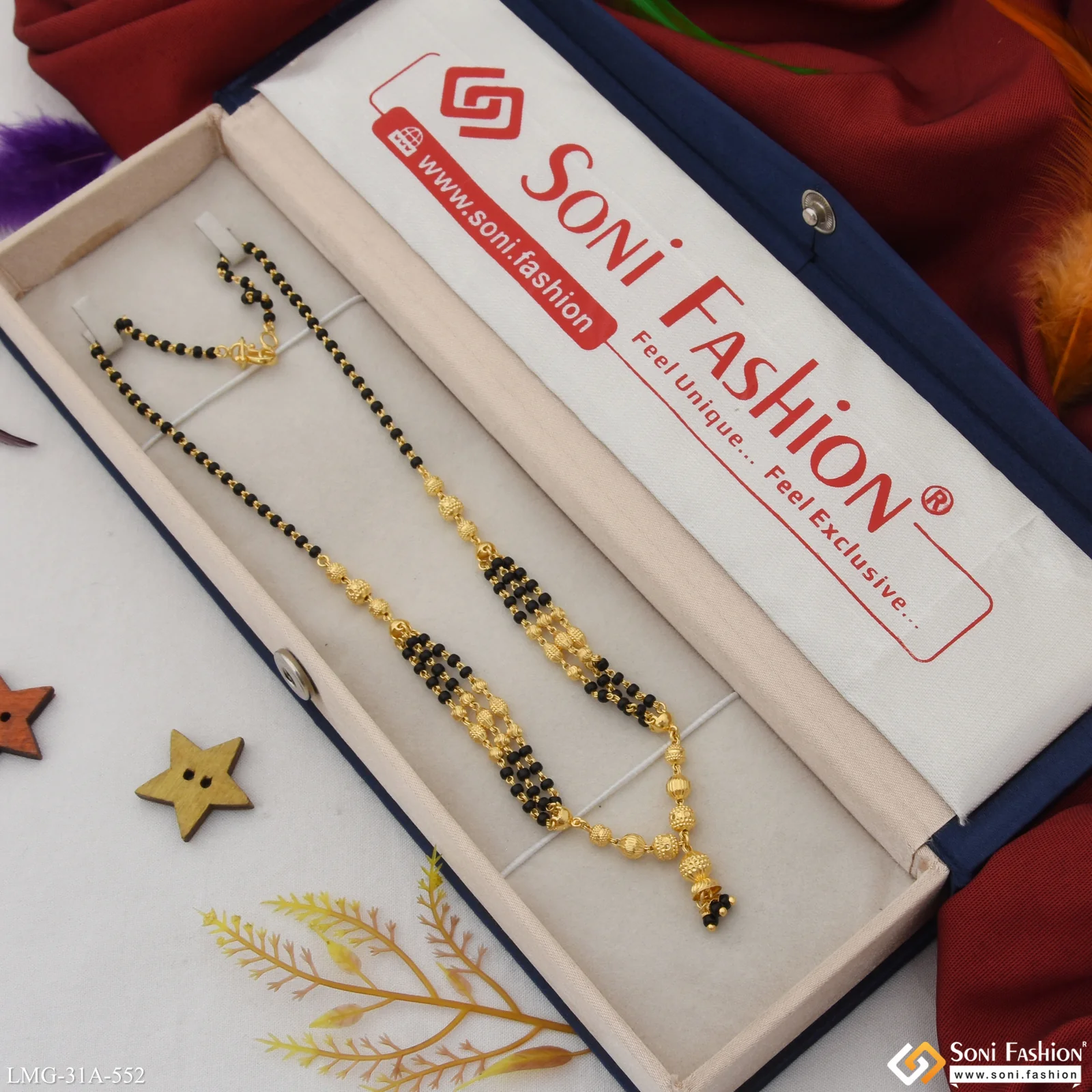 1 Gram Gold Plated Exclusive Design Mangalsutra for Women - Style A552 - Image 3