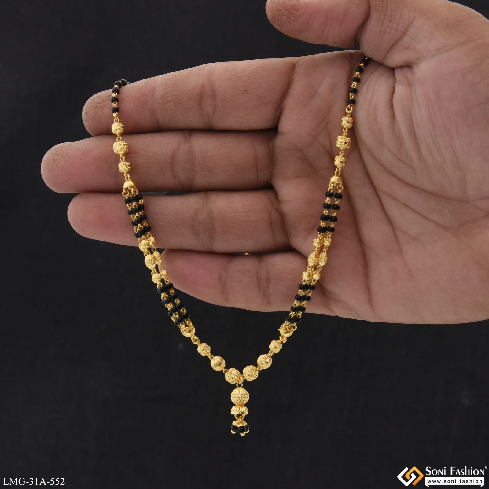 1 Gram Gold Plated Exclusive Design Mangalsutra for Women - Style A552 - Image 4
