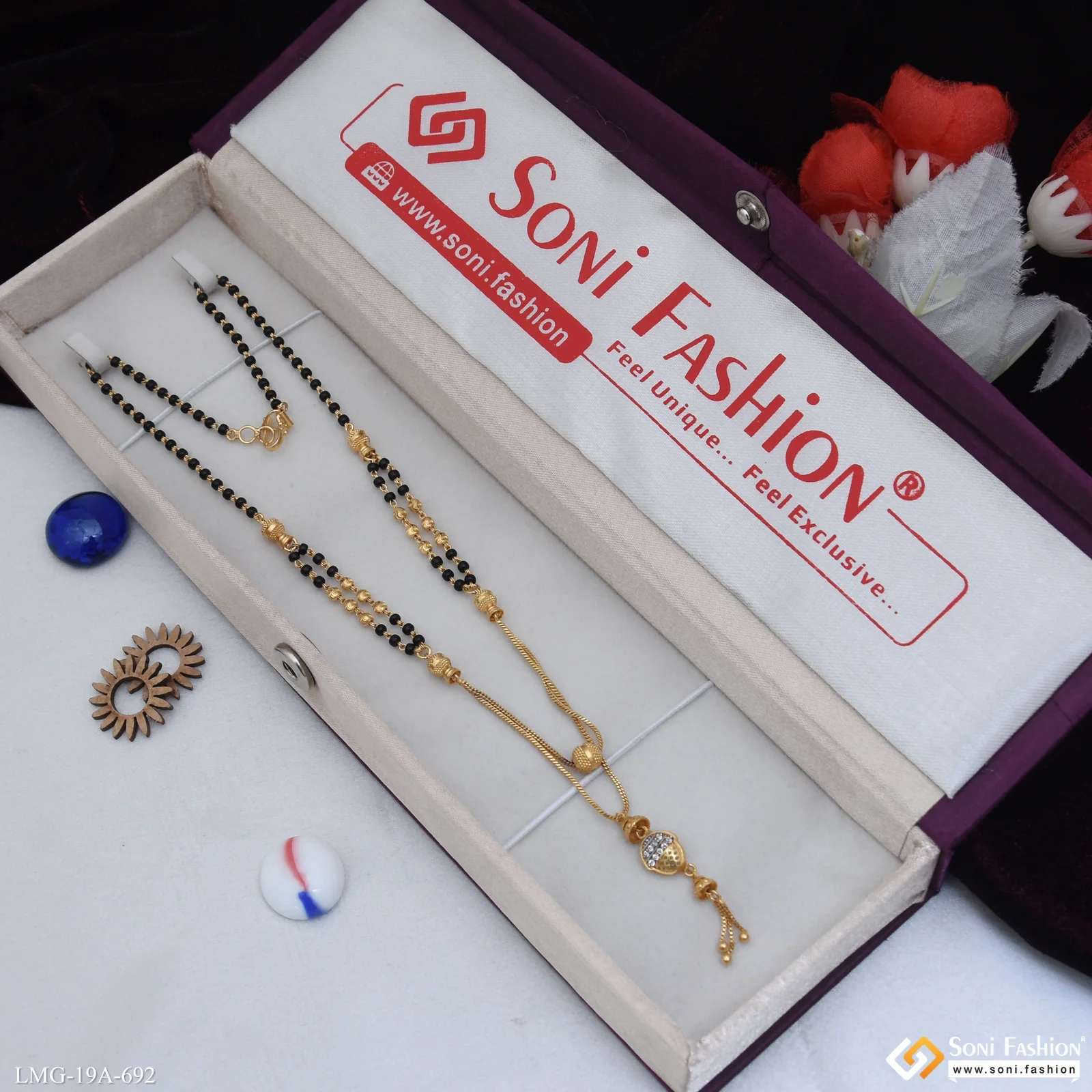 1 Gram Gold Plated Exclusive Design Mangalsutra for Women - Style A692 - Image 3