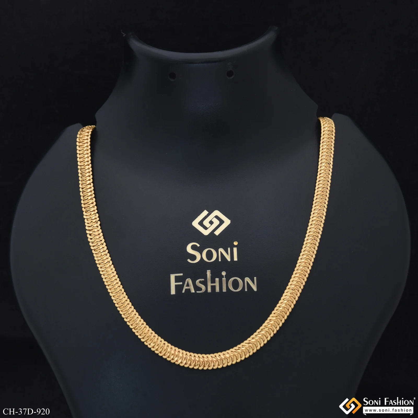 1 Gram Gold Plated Extraordinary Design Chain for Men - Style D920