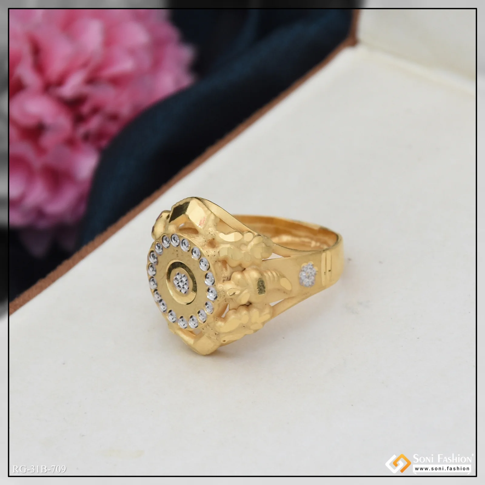 1 Gram Gold Plated Extraordinary Design Ring for Men - Style B709 - Image 5