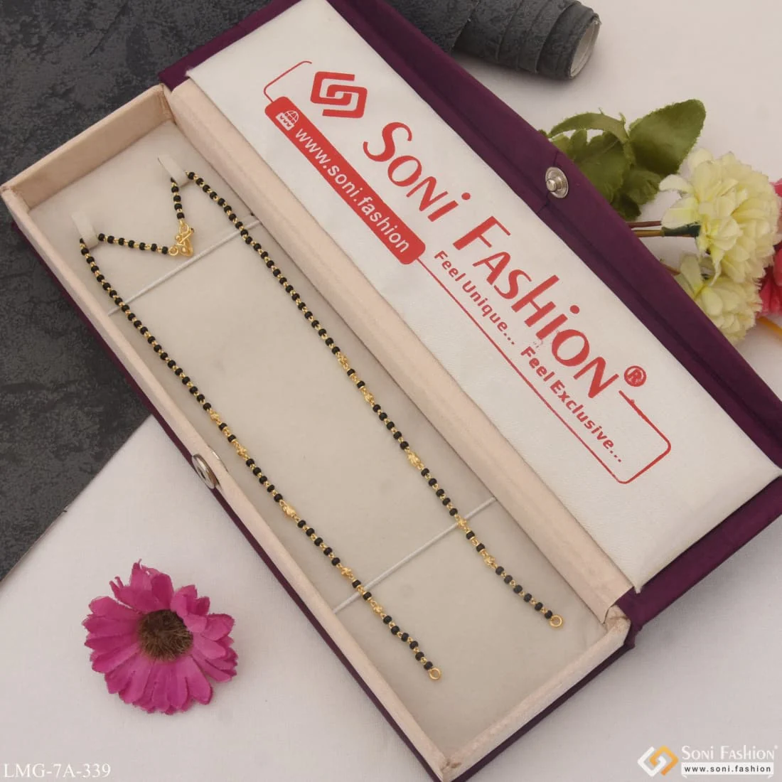 1 Gram Gold Plated Eye-Catching Design Mangalsutra Dori for Women - Style A339 - Image 3