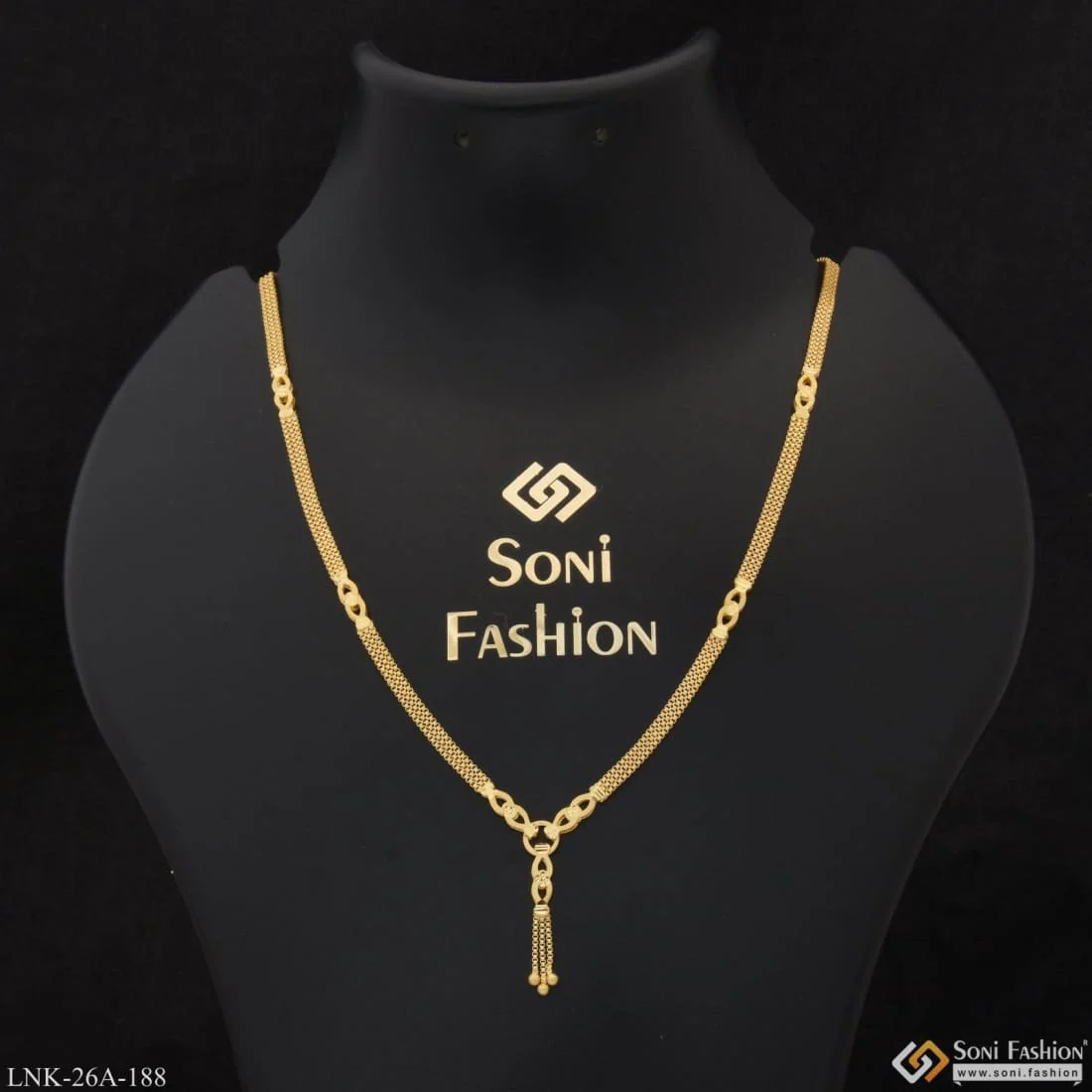 1 Gram Gold Plated Fashion-Forward Gorgeous Design Chain for Ladies - Style A188 - Image 5