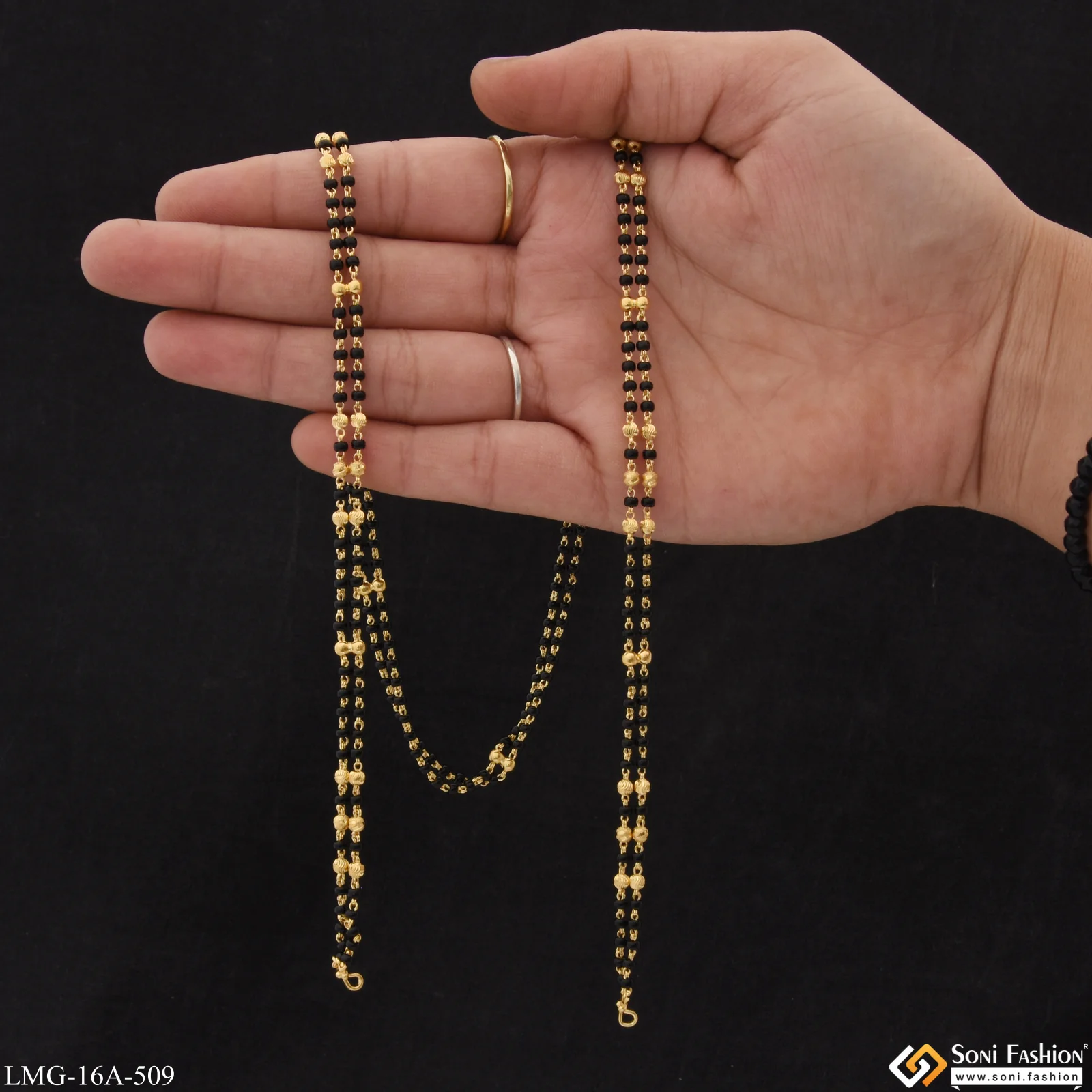 1 Gram Gold Plated Fashion-Forward Mangalsutra Dori for Women - Style A509 - Image 2