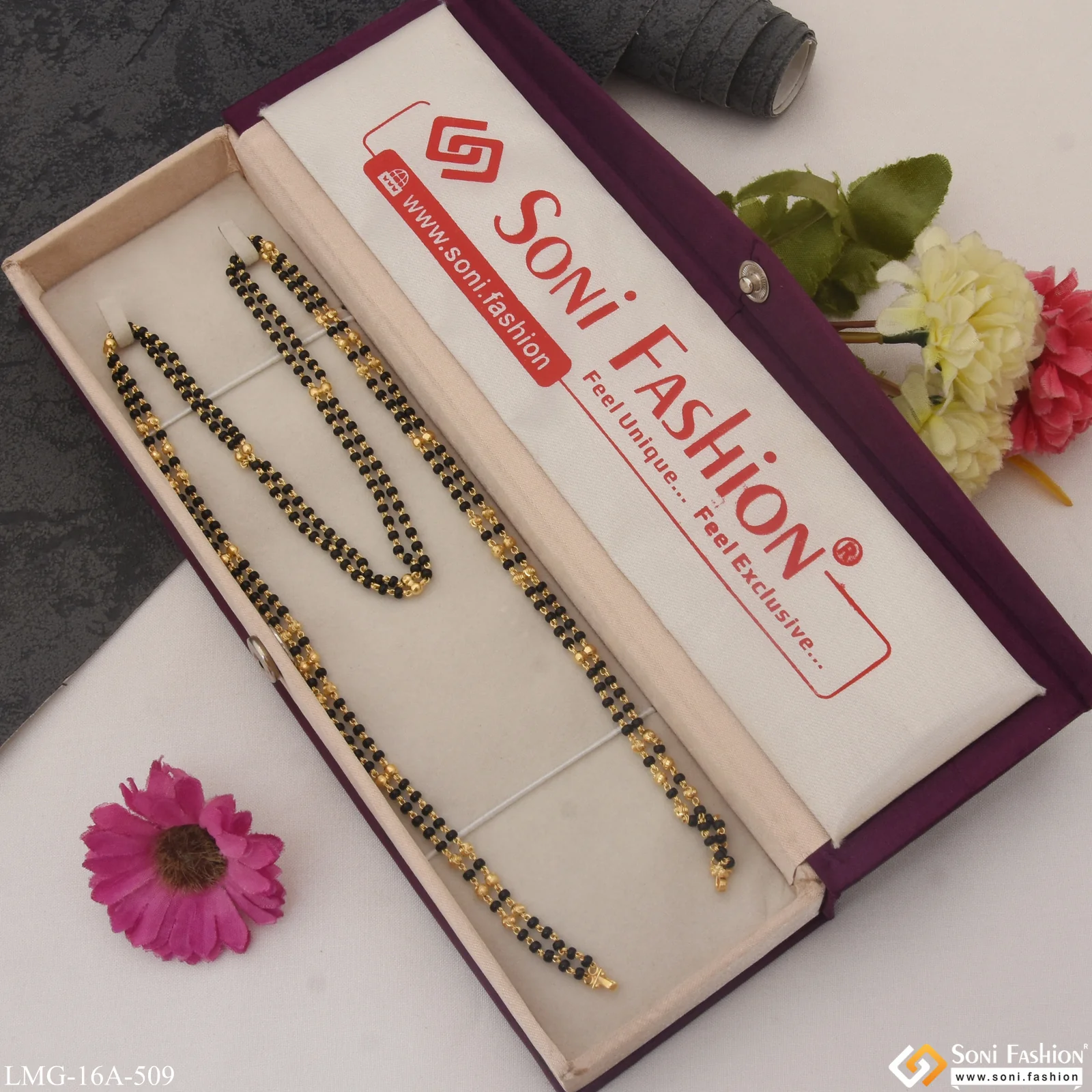 1 Gram Gold Plated Fashion-Forward Mangalsutra Dori for Women - Style A509 - Image 3