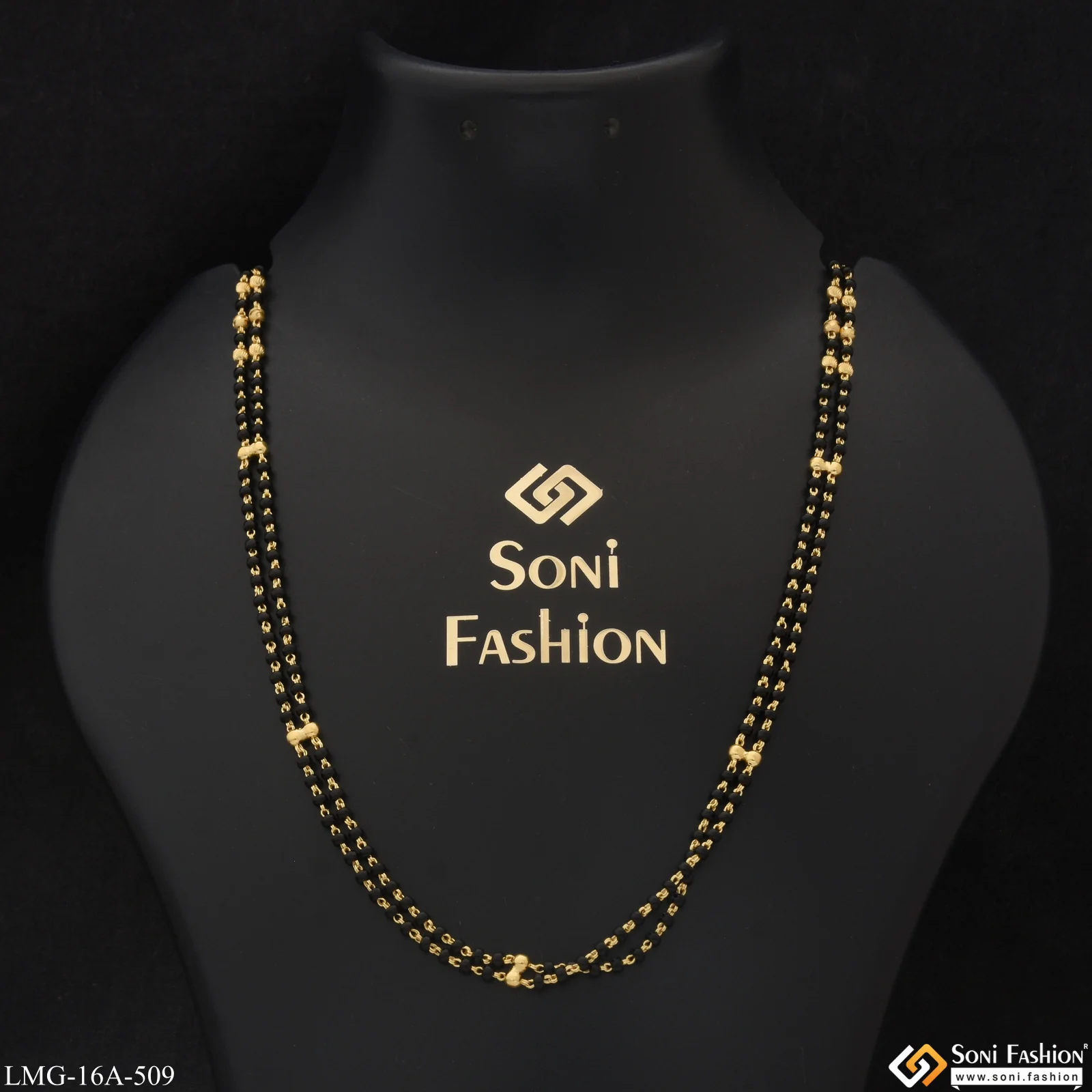 1 Gram Gold Plated Fashion-Forward Mangalsutra Dori for Women - Style A509 - Image 4
