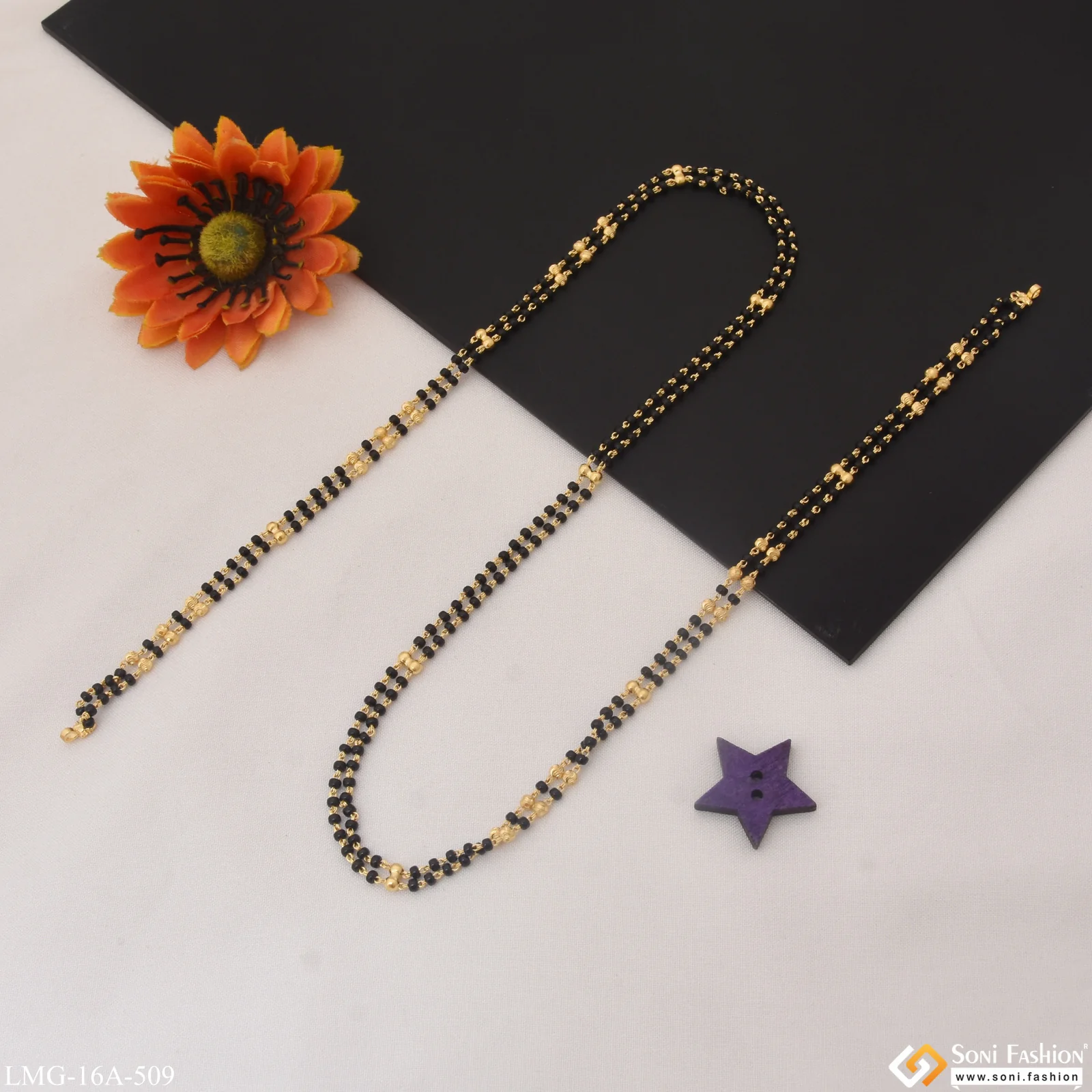 1 Gram Gold Plated Fashion-Forward Mangalsutra Dori for Women - Style A509 - Image 5