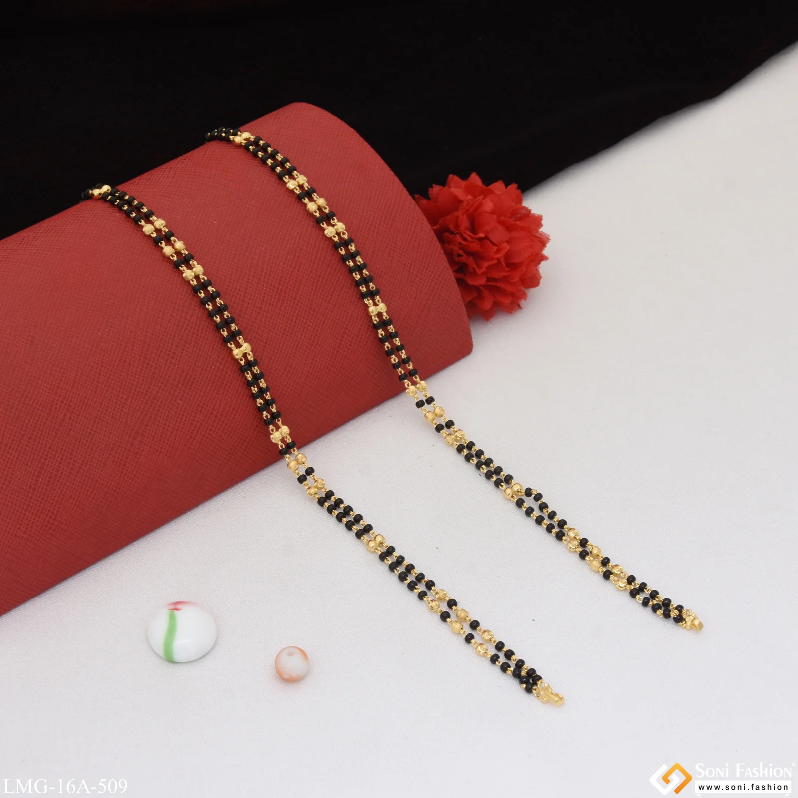 1 Gram Gold Plated Fashion-Forward Mangalsutra Dori for Women - Style A509 - Image 6