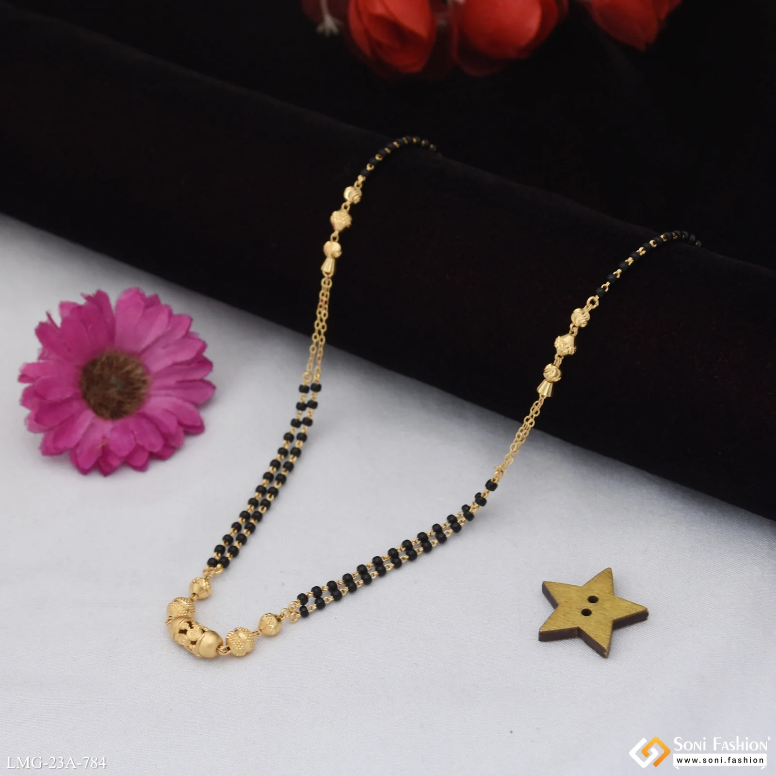 1 Gram Gold Plated Fashionable Mangalsutra for Women - Style A784 - Image 5