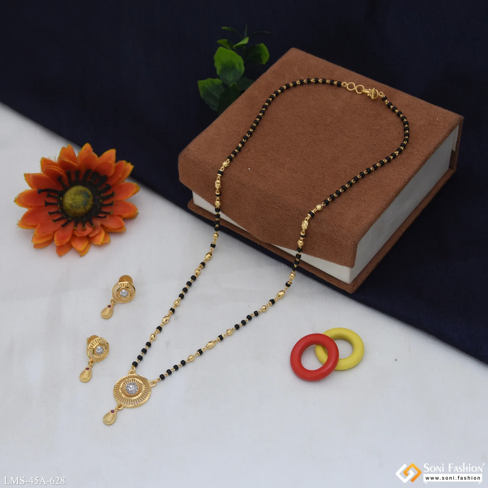 1 Gram Gold Plated Fashionable Mangalsutra Set for Women - Style A628 - Image 4